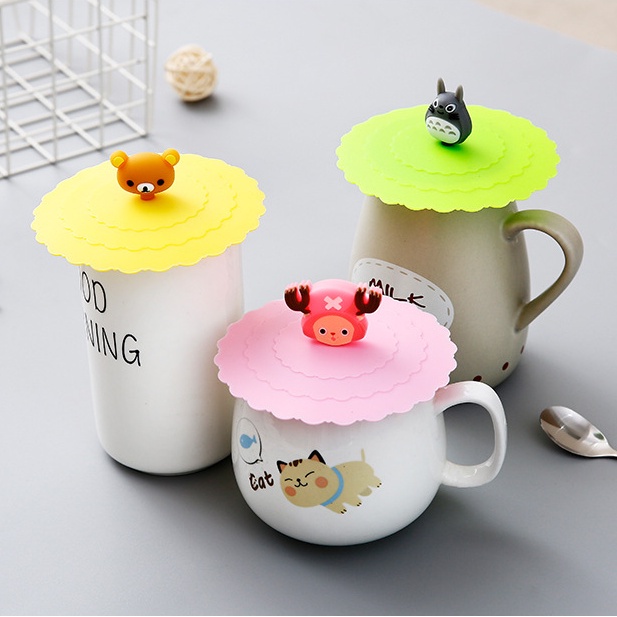 ⭐️𝐈𝐇𝐒 𝟕𝟎𝟎 𝐋𝐚𝐦𝐩𝐮𝐧𝐠⭐️Tutup Gelas Silikon Tutupan Cangkir Karakter Lucu Mug Cover