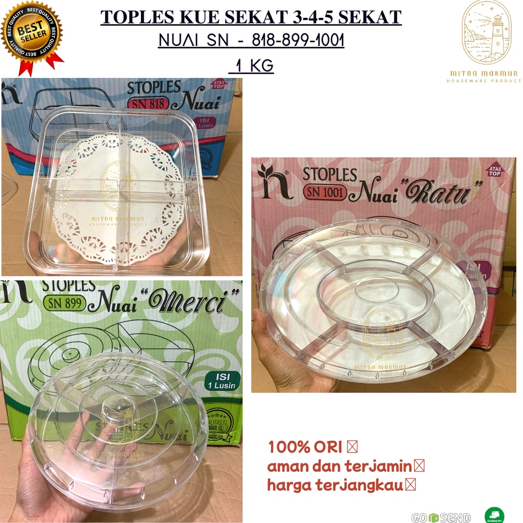 NEW TOPLES KUE KERING BULAT 3-4-5 SEKAT NUAI SN 818 SN 899 SN 1001 / TOPLES LEBARAN BULAT KOTAK