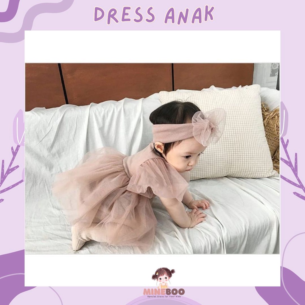 mineboo - DRESS CHUBBY BABY EBV 0-2tahun Romper bayi/Baby tutu dress Romper lucu import/baju bayi kado anak perempuan ulang tahun