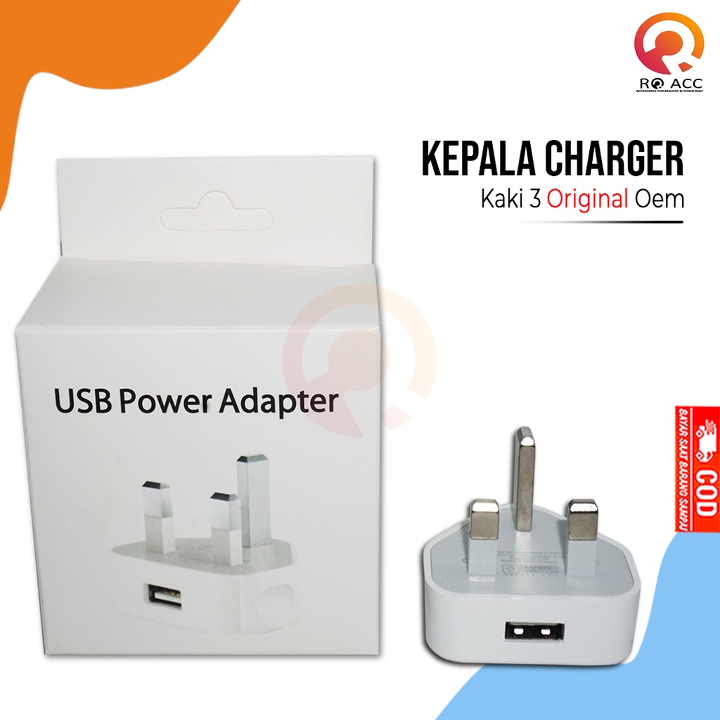 [RO ACC]  Batok / Kepala Charger 1A KAKI 3 UNTUK 4 / 5 / 6 / 7 (OR99)