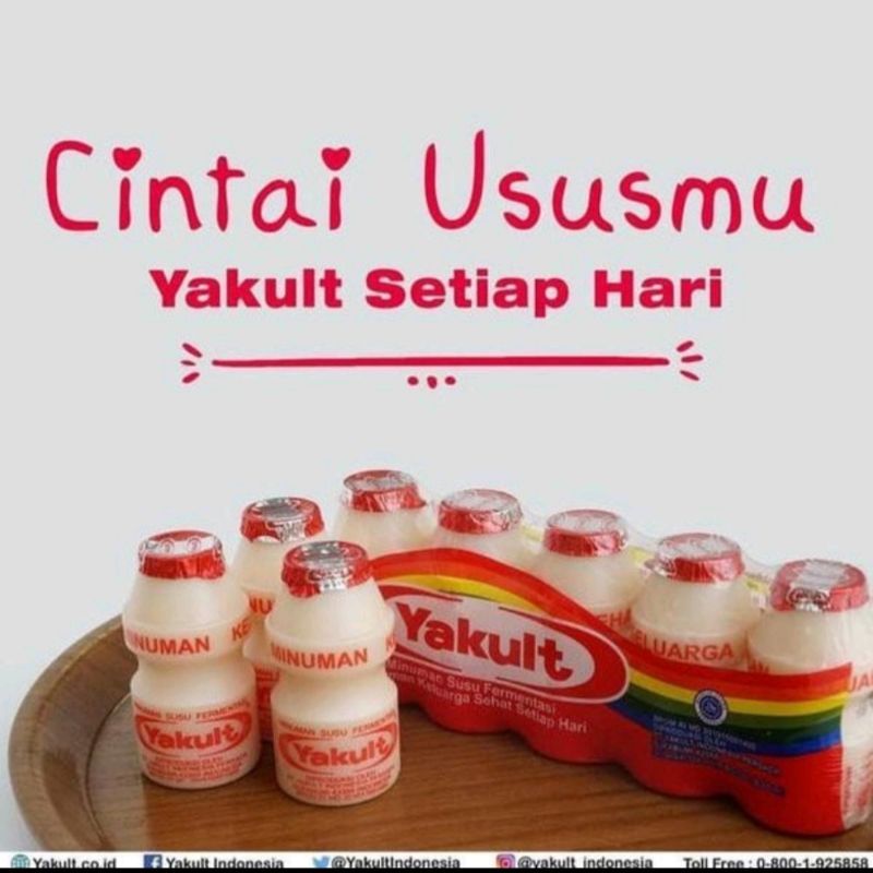 

Yakult original & less sugar 1 pack (isi 5)