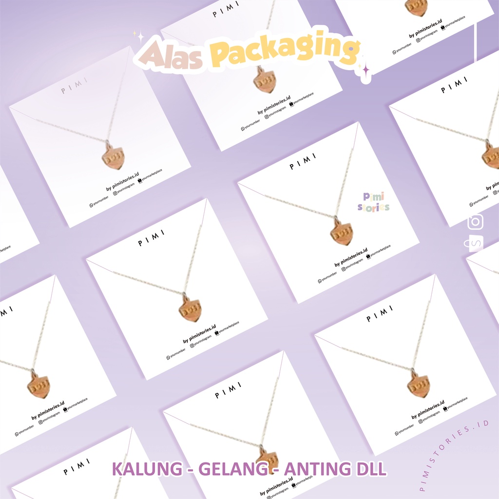 ALAS KALUNG ⚫ JEPIT RAMBUT ⚫ KEMASAN AKSESORIS