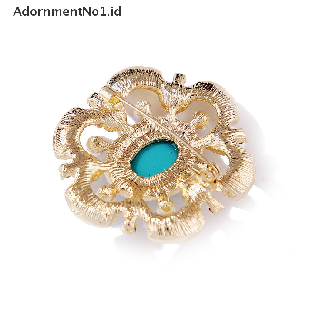 [AdornmentNo1] Bros Antik Pengadilan Barok Vintage Aksesoris Pakaian Bros Mutiara [ID]