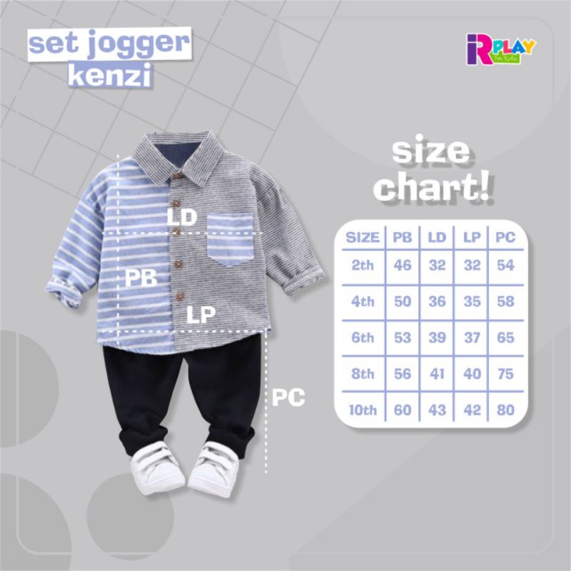 set jogger kenzi/set jogger anak/setelan jogger anak
