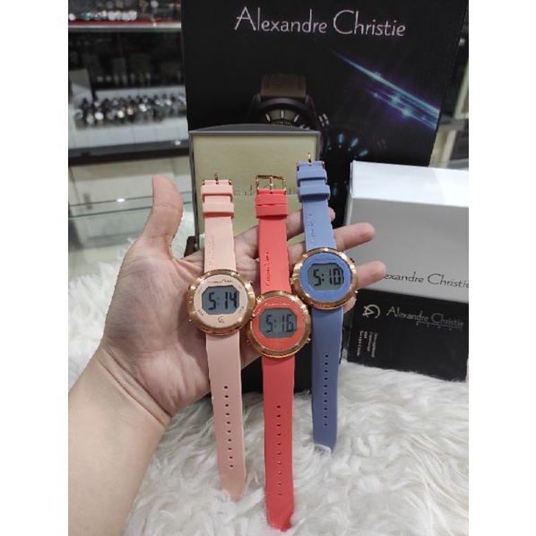 JAM TANGAN ALEXANDRE CHRISTIE AC 9337 rubber karet / AC9337