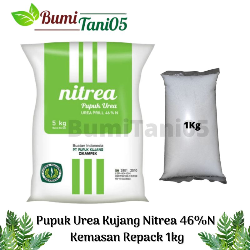 Pupuk Urea Kujang Nitrea 46%N Kemasan Repack 1kg Non Subsidi