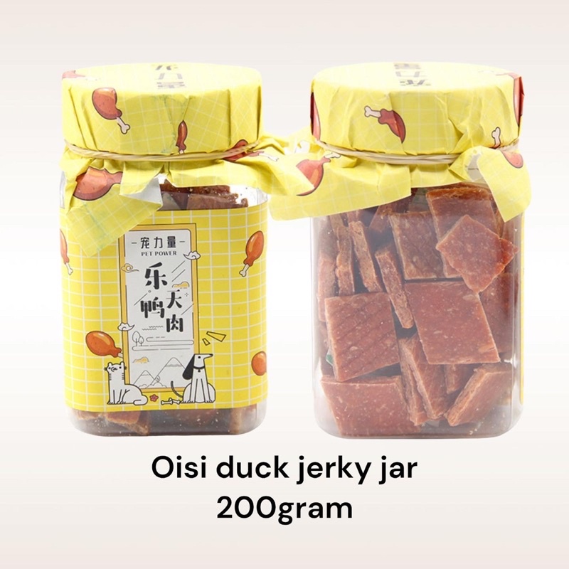 Oisi jerky slice jar 200gram (chicken, beef, duck)