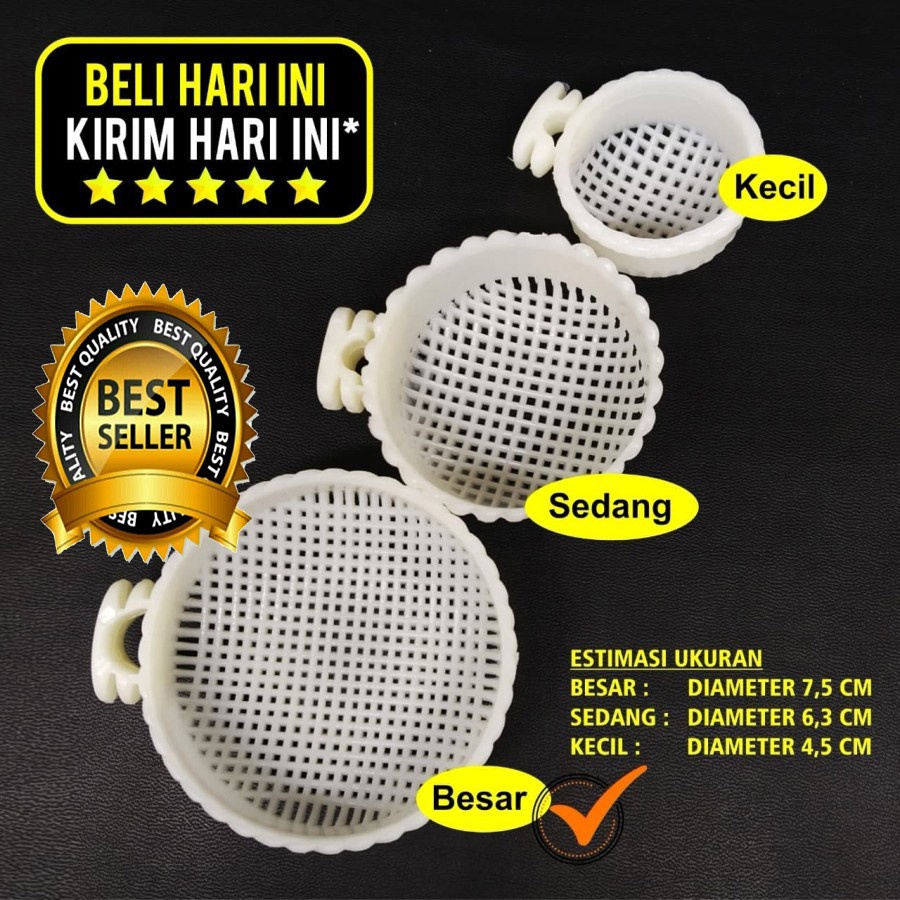 CEPUK WADAH PAKAN KROTO BURUNG ELITE SONG UKURAN BESAR SEDANG KECIL TEMPAT PAKAN JANGKRIK DLL