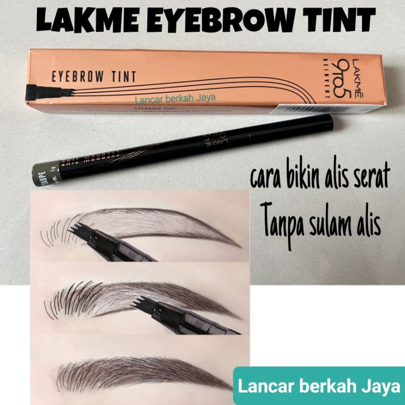 LAKME EYEBROW TINT //Lakme tato alis waterproof 24 jam