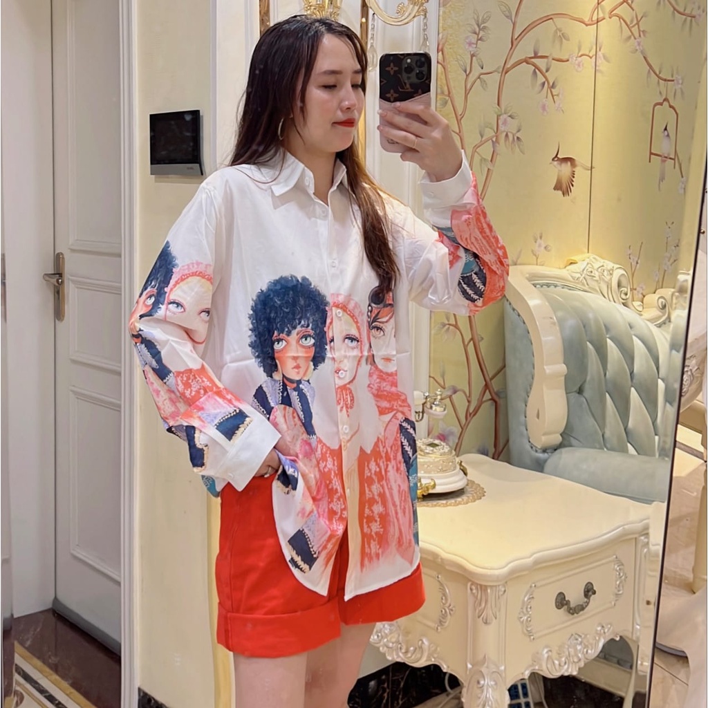 Atasan Wanita - Kemeja Cewek Kue Pancake #5165