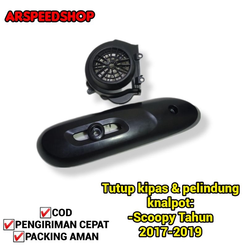 COVER TUTUP KIPAS PELINDUNG KNALPOT SCOOPY 2017-2019
