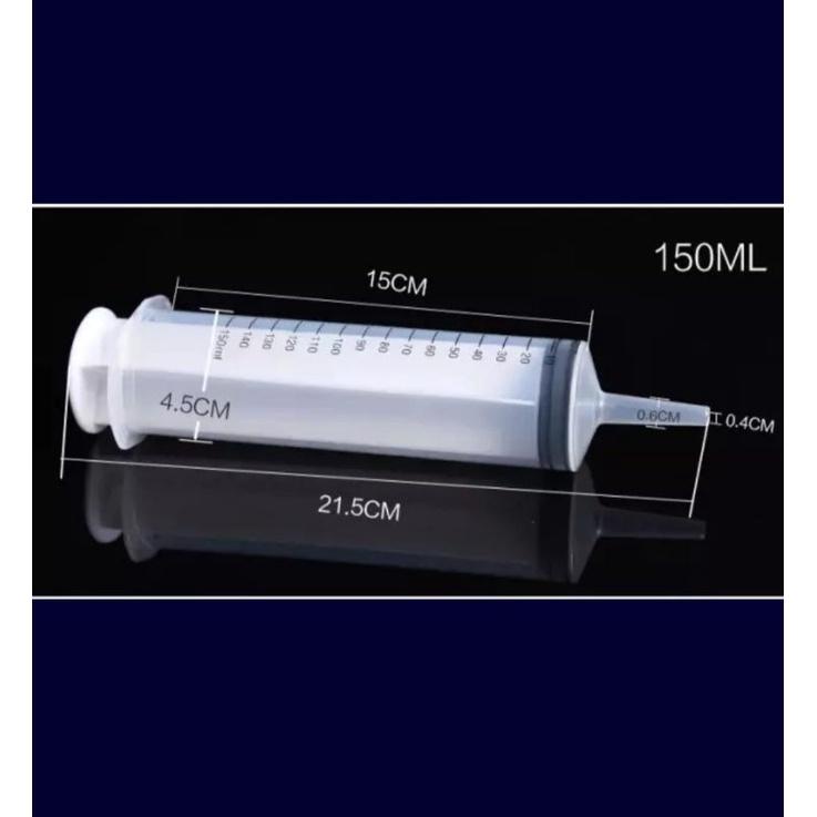 SUNTIKAN BESAR 150ML LARGE SPUIT SYRINGE TERMASUK SELANG 1 M Syringe 150ML Alat Suntik 150ML Bukan 50cc 30cc 100cc