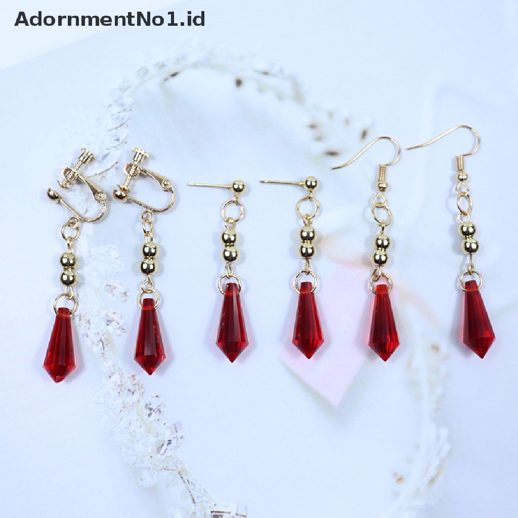 [AdornmentNo1] 1pasang Genshin Impact Tartaglia Anting Perhiasan Anime Cosplay Childe Earring Pria Wanita Trendy Aksesoris Hadiah [ID]