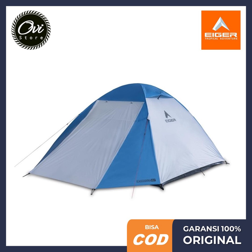 EIGER1989 X-Casuarina 6P Tent Blue Tenda Camping Outdoor Kemah Original