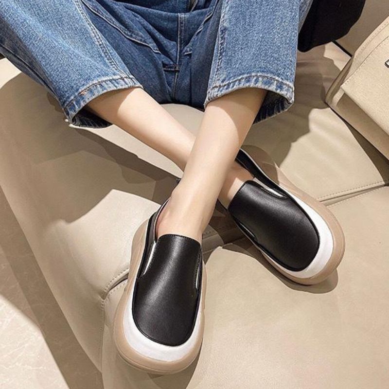 RYX - Gloss Slick Sepatu Slip On Wanita Fashion Casual / Jalan-Jalan - Ori Import