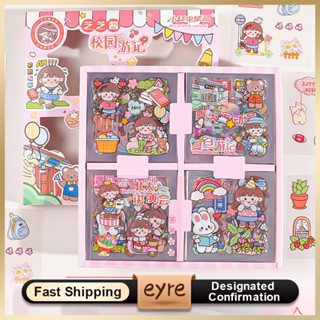 Eyre 100pcs Stiker akun tangan grosir anak-anak kartun tahan air akun bahan stiker kotak hadiah stiker stiker hewan peliharaan Hand account stickers wholesale children's waterproof cartoon hand account material stickers gift box stickers pet stickers