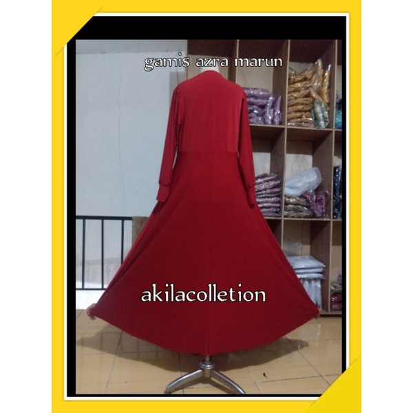 Gamis azra gamis murah gamis muslim akilacolletion Manset Gamis Jumbo Dress Muslim Big Size Inner Jersey Premium