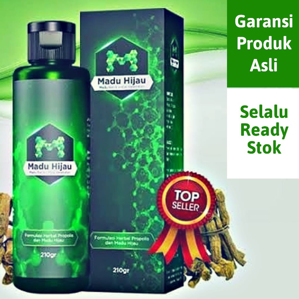 Madu Hijau Original Logo M Free Gift Atasi Sakit Maag Kronis Asam Lambung Gerd Mual Kembung luka Din