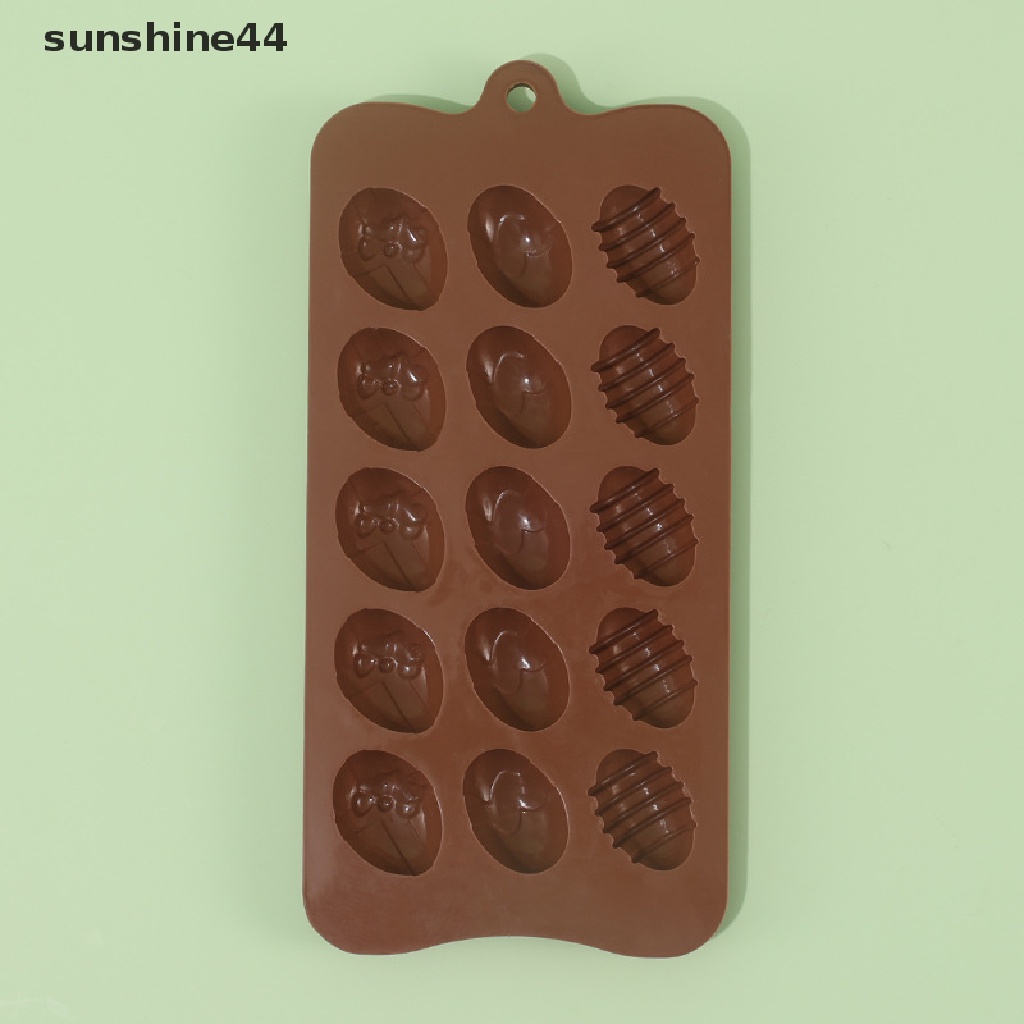 Sunshine 15Cavity Pentagram Star Egg Silicone Mold Cetakan Kue Coklat Fondant Baking.