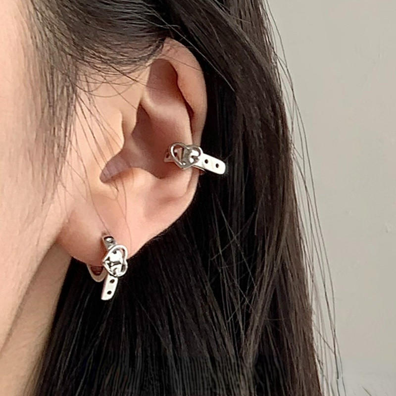 Gadis Manis Keren Hati Sabuk Anting Telinga Studs Piercingce Earring Perhiasan Fashion