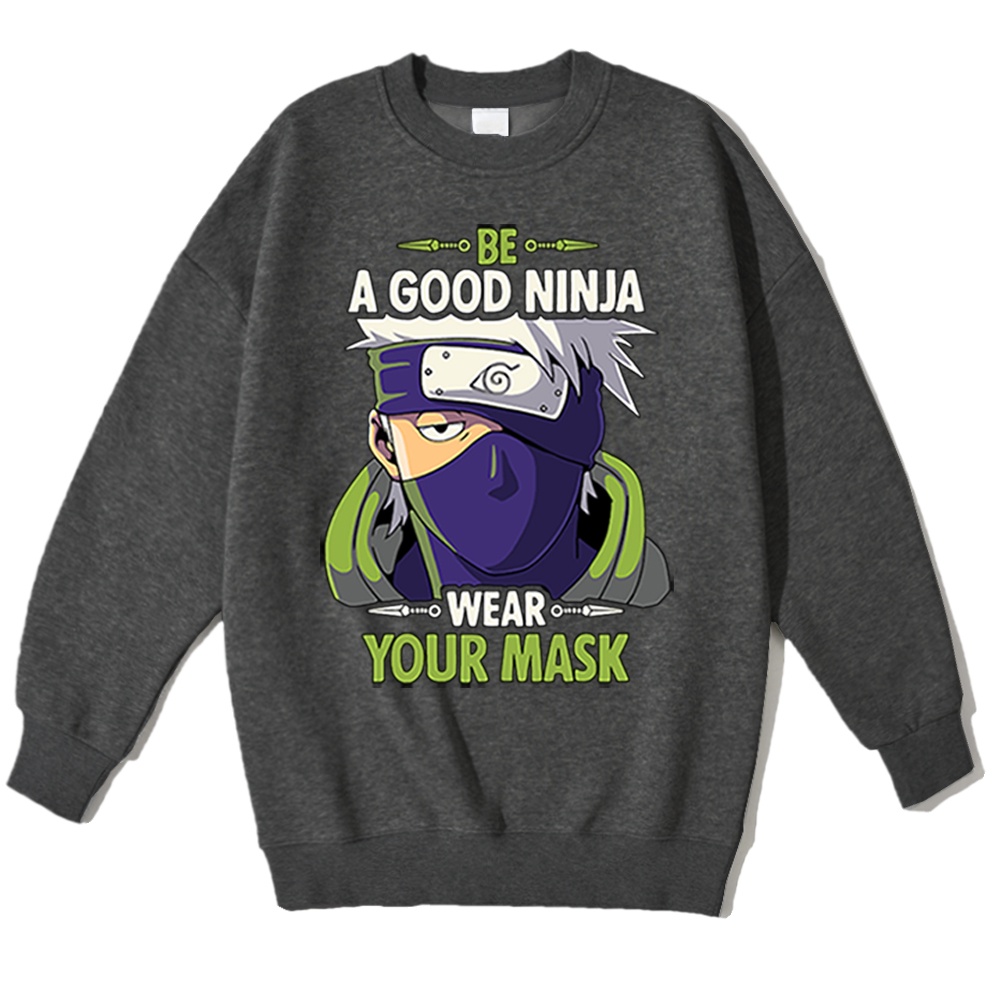 Sweatshirt Basic KAKSI GOOD NINJA II Sweater Crewneck Print DTF II Size M - XL Anak &amp; Dewasa ( Pria &amp; Wanita )