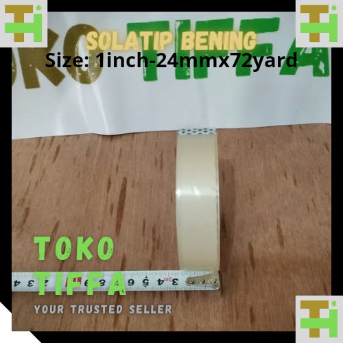 

Selotip bening 24mm x 90 yard Solatip Isolasi