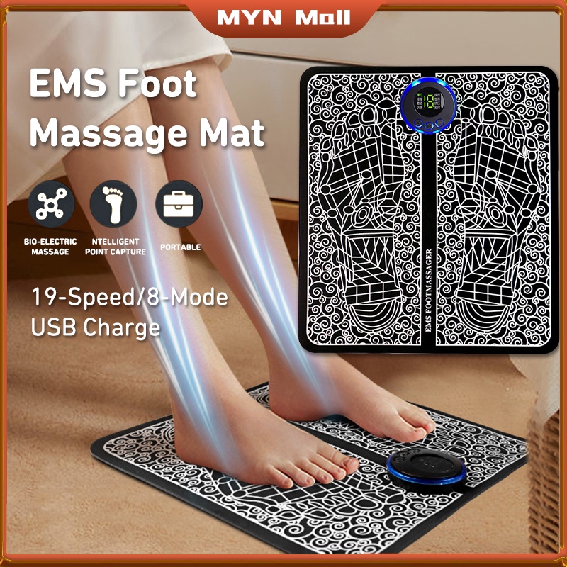 EMS Foot Massage Mat / Pijat Kaki EMS Pad Mat / Akupunktur Pengisian Meningkatkan Sirkulasi Darah Meredakan Sakit/Pijat Kaki EMS Pad Mat Original