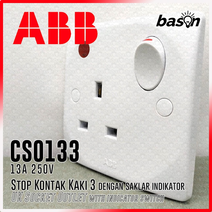 ABB CSO133 CLASSIQ 13A Switch Socket Outlet - Stop Kontak AC / UK / Kaki 3