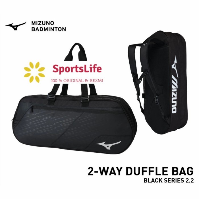 Kar Tas Badminton Mizuno Black Series 2. 2 2Duffle Bag Original