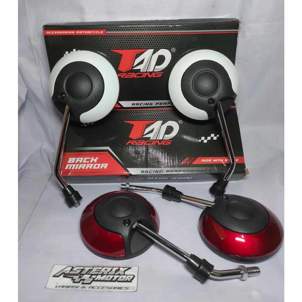 Miror Spion.Kaca Spion Honda Scoopy Bulat Cembung Merk Win dan TAD