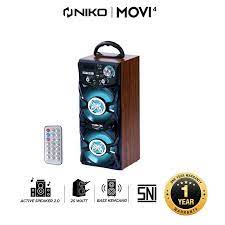 Niko Speaker Active with Bluetooth 25Watt MOBI / MOVI 4 /MOVI 5 - MURAH