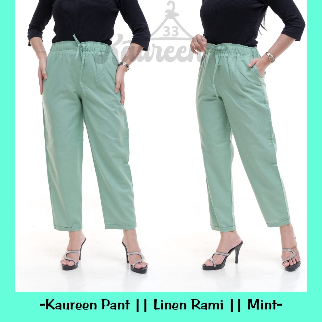 CELANA WANITA Linen Pants CELANA KEKINIAN BAGGY PANTS CELANA WANITA TERLARIS CELANA LINEN