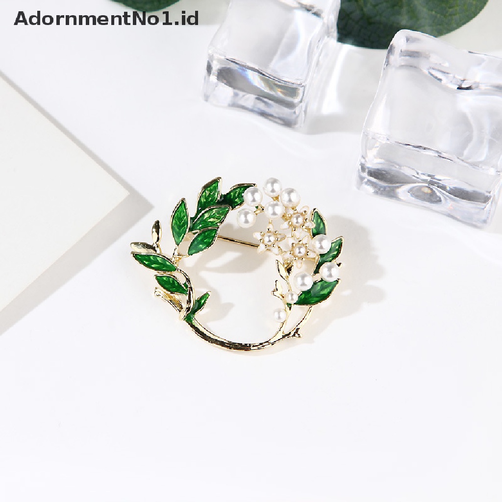 [AdornmentNo1] Fashion Bermutu Tinggi Menetes Glasir Lily Of The Valley Mutiara Imitasi Bros Gardenia Bros Kreatif Sederhana Aksesoris Wanita [ID]