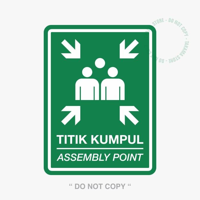 

RAMBU SIGN K3 TITIK KUMPUL 30 x 40 cm PLAT ALUMUNIUM PROMO