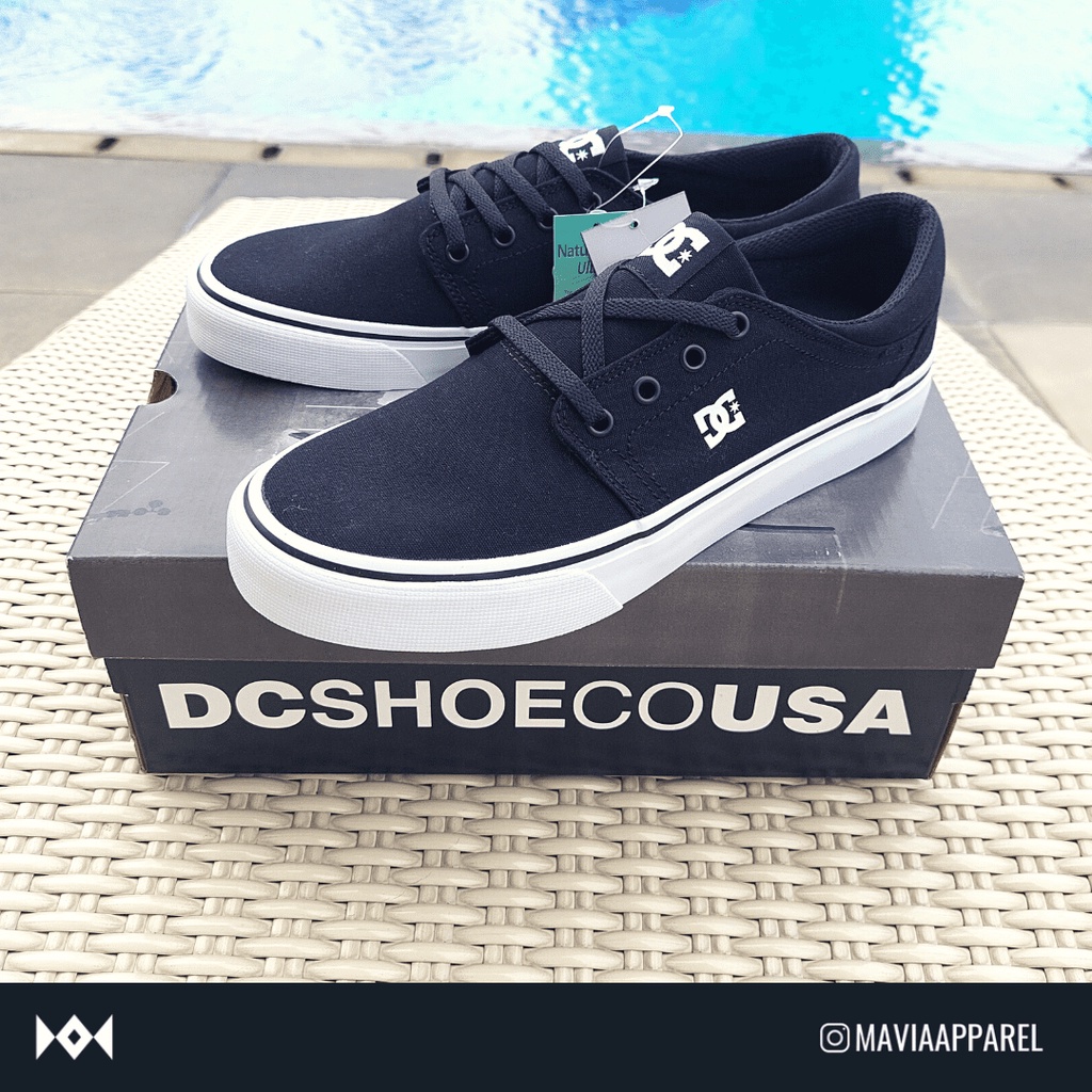 DC Trase TX Black Shoes - Sepatu 100% Original