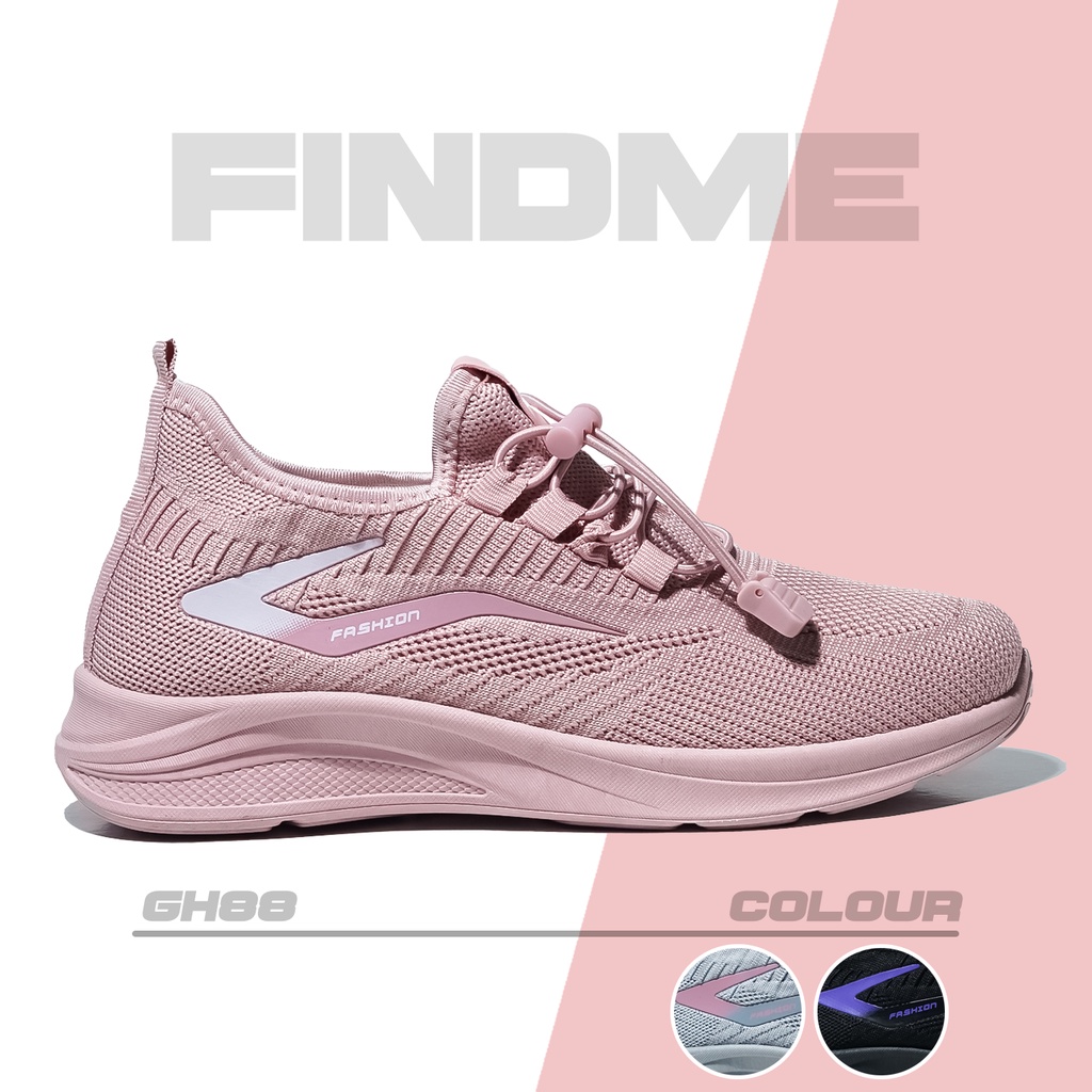 SEPATU SNEAKERS WANITA BERTALI DESIGN CANTIK KEREN GITUH BAHAN FLYKNIT IMPORT GH88
