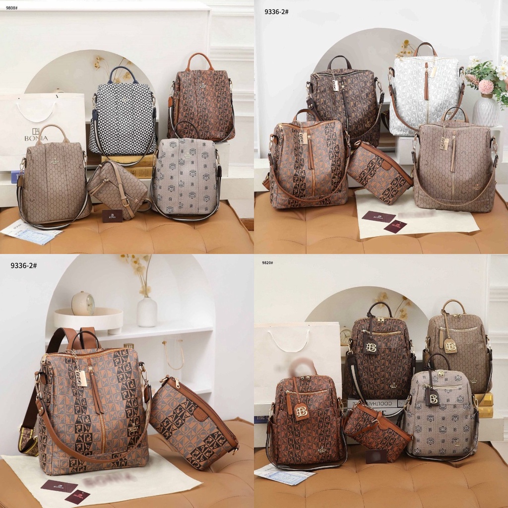 Kr Tas Wanita Ransel Semi Premium #9820 #9808 #9336-2 New 2In1 Backpack Punggung Semi Premium