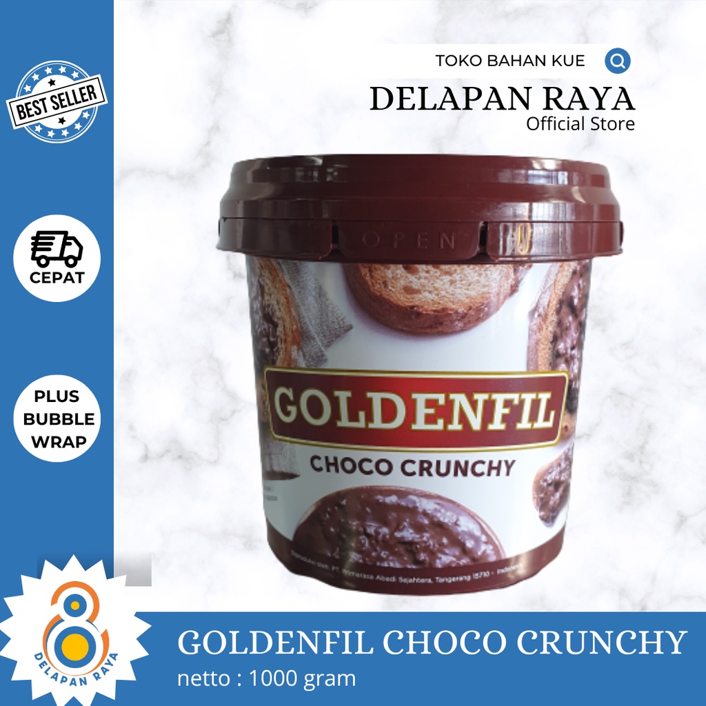 

GOLDENFIL SELAI COKELAT CRUNCHY 1KG - 8Raya