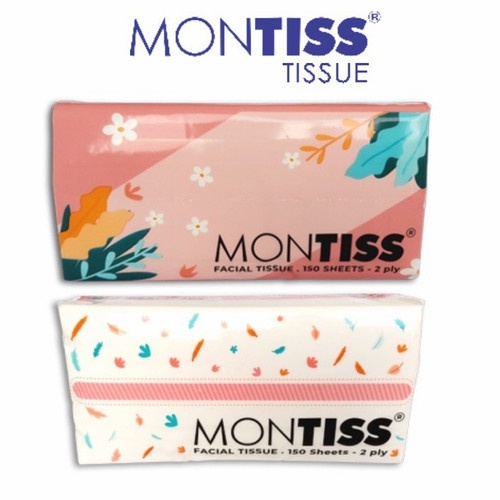 TISSUE MONTISS 150 SHEET FACIAL TISSUE 2 PLY TISU KERTAS TISU WAJAH MUKA