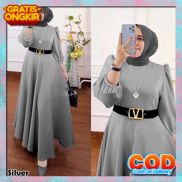 Gamos Remaja Premium Baj Dress Berkwalitas Gqnis Pesta Kondangan Baju Fashion Muslim Gamia Lebaran E