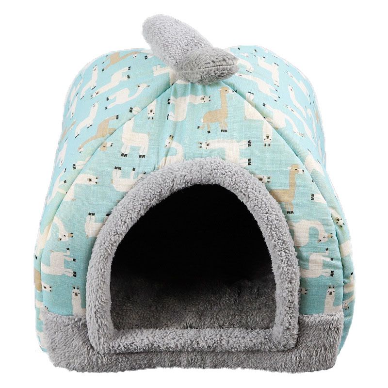 [FREE BONUS]Pet Igloo Rumah Kucing/Anjing Bulu Lembut Pet House Bantal