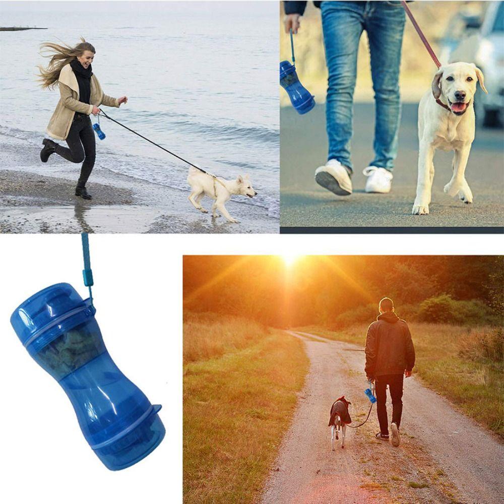 Solighter Pet Dog Water Bottle New 2in1 Tempat Makan Mangkuk Minum Travel