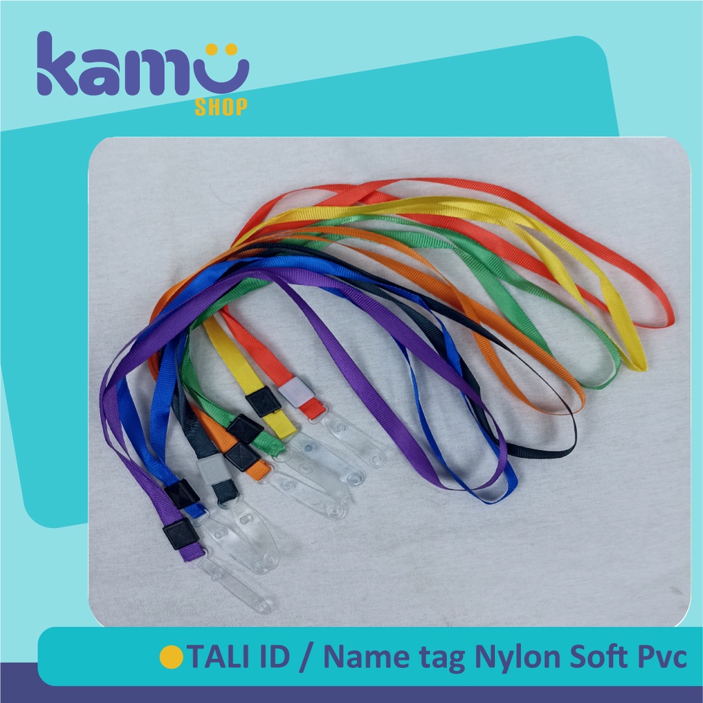 

Tali Id Card Nylon Soft Pvc / Tali Name Tag Nylon Soft Pvc ( NYLKSFP ) 20 PCS