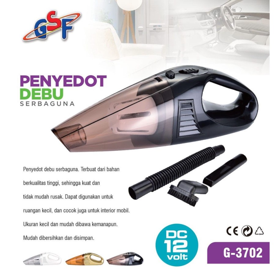 PROMO Vaccum Cleaner Penyedot Debu GSF G-3702 / Penyedot Debu Mobil BERGARANSI