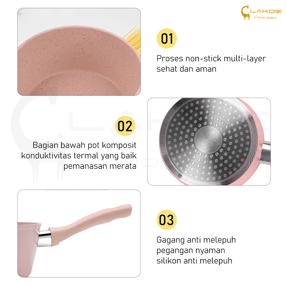 Multifungsi panci bayi susu sauce pan fry frypan mini anti lengket