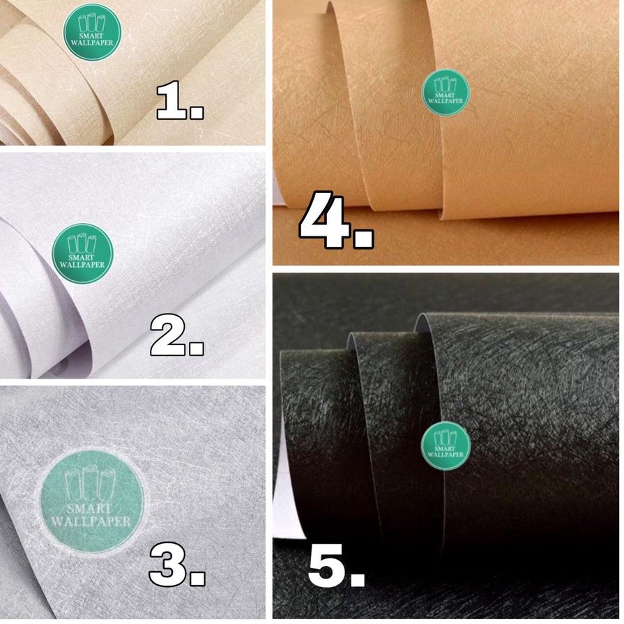 Depan1 WALLPAPER  Polos Corak / 45cm x 10m