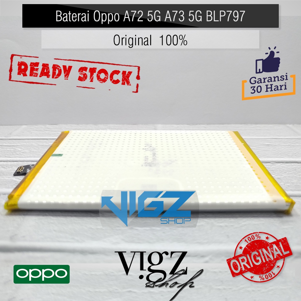 Baterai Oppo A72 5G A73 5G BLP797 Original 100%