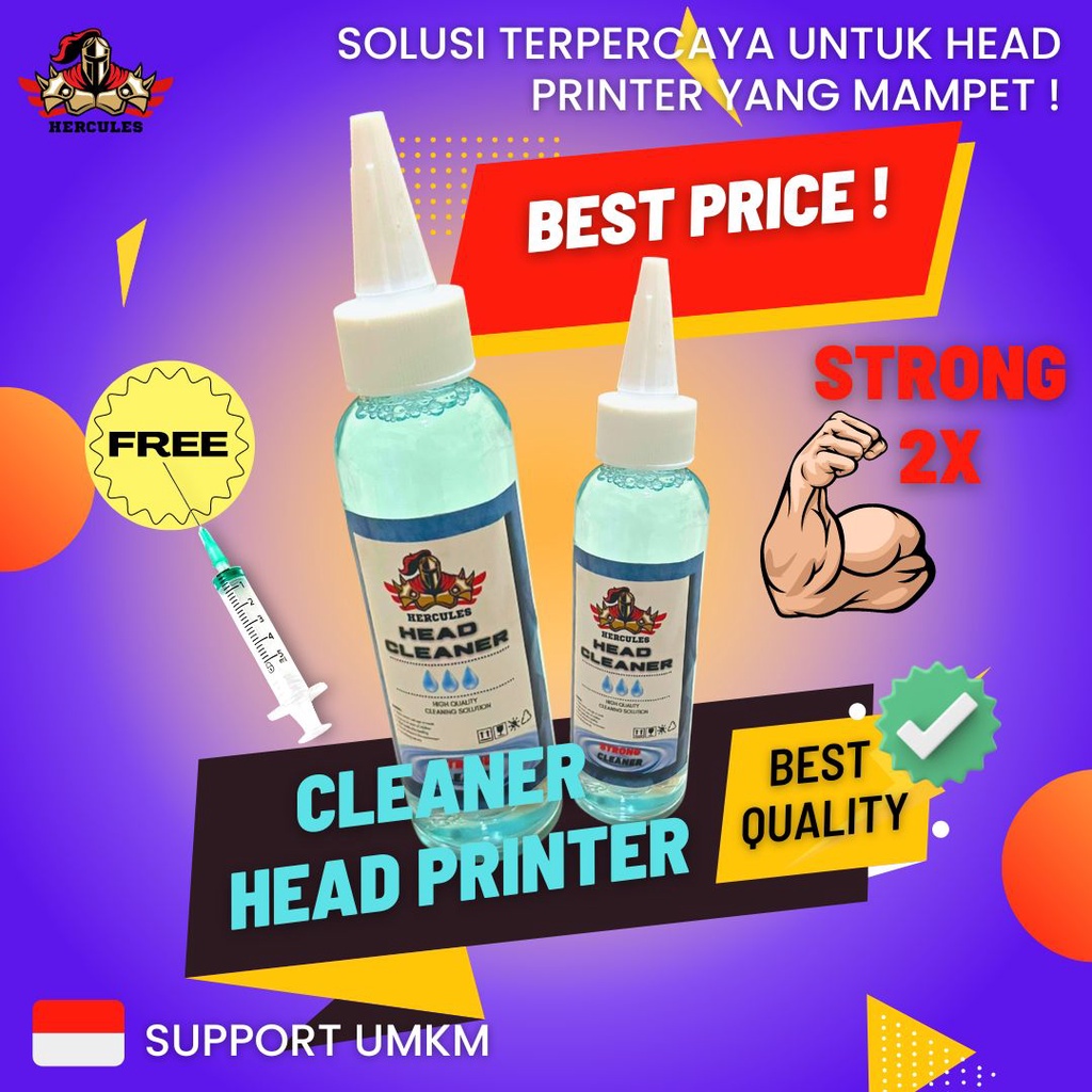 Jual HEAD CLEANER PEMBERSIH HEAD PRINTER DTF DTG POWDER DTF STRONG