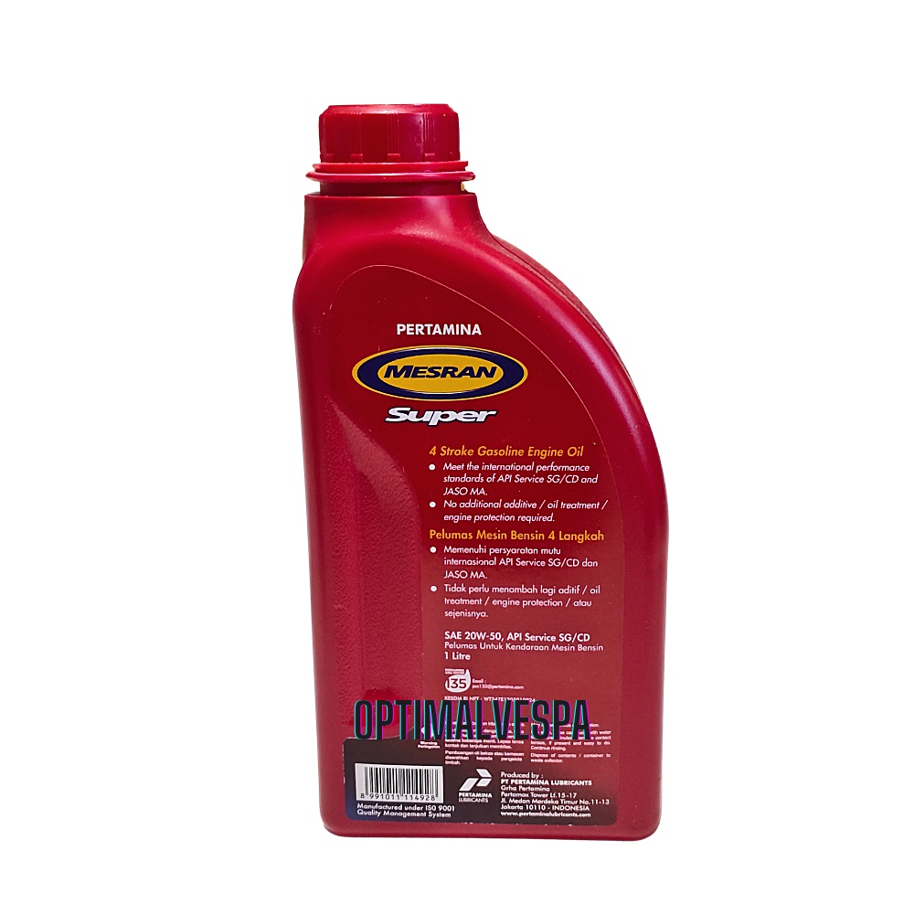 Oli Mesin Mesran Vespa Super Sprint Px Ps Xl Exclusive