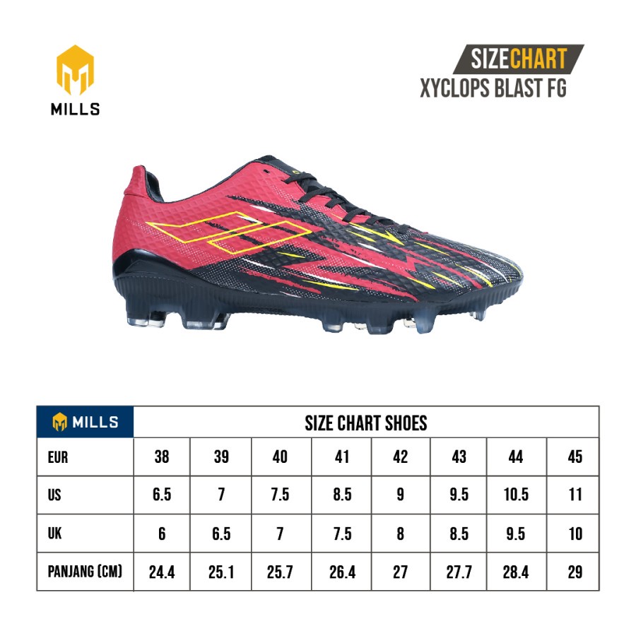 SEPATU BOLA MILLS XYCLOPS BLAST FG